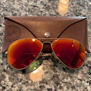Red Ray Ban Aviators